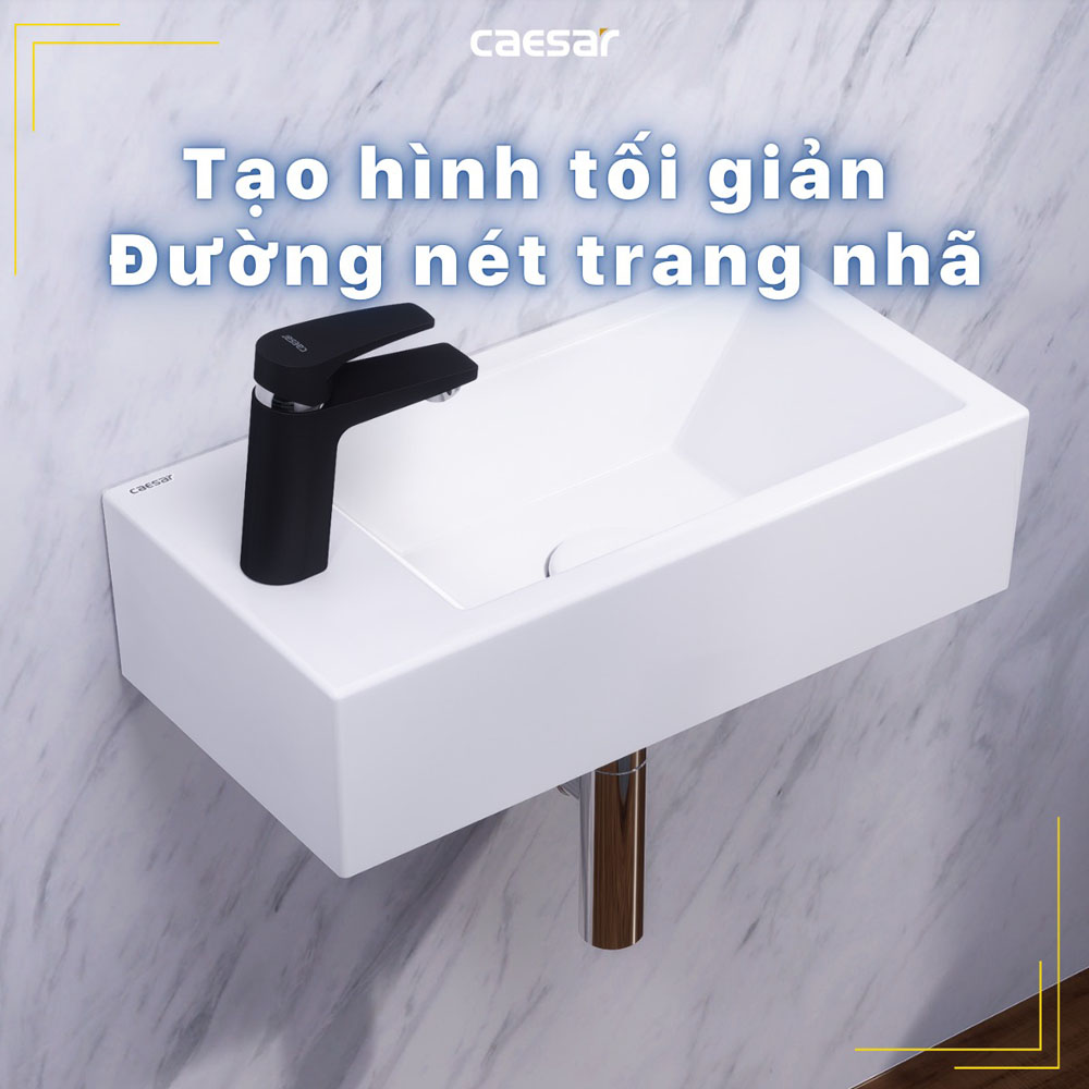 Chậu rửa lavabo treo tường Caesar LF5239L - 7