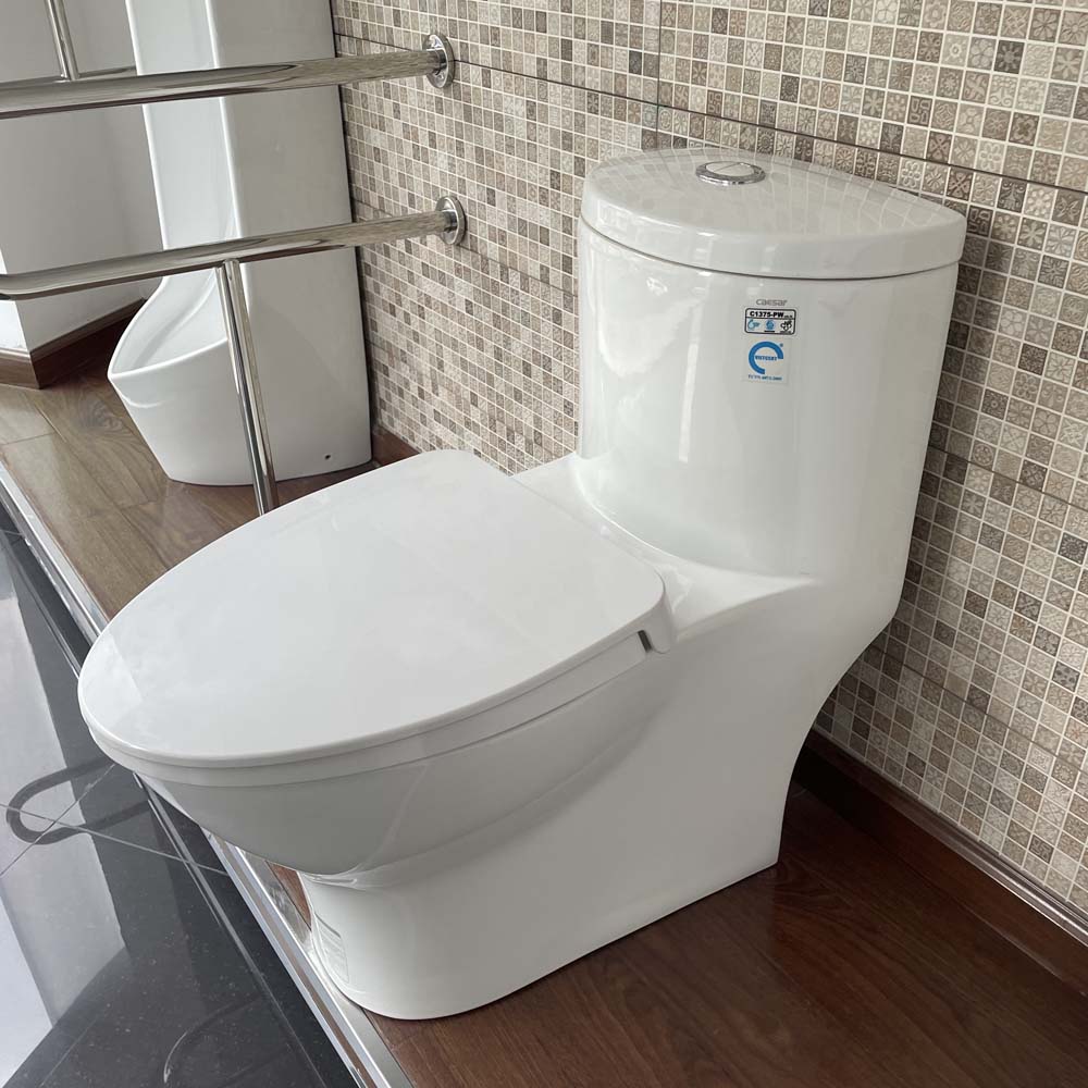 Bồn cầu 1 khối Caesar C1375 (CD1375) nắp đóng êm - 7