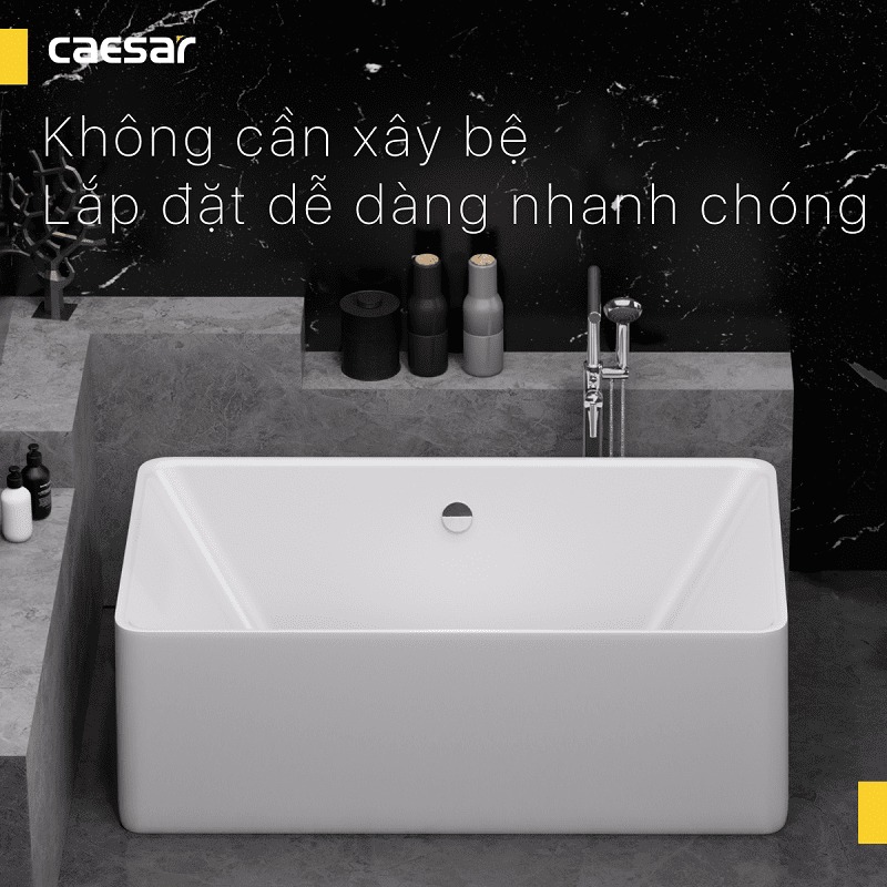 Bồn tắm đặt sàn 1m7 Caesar AT6170 - 8