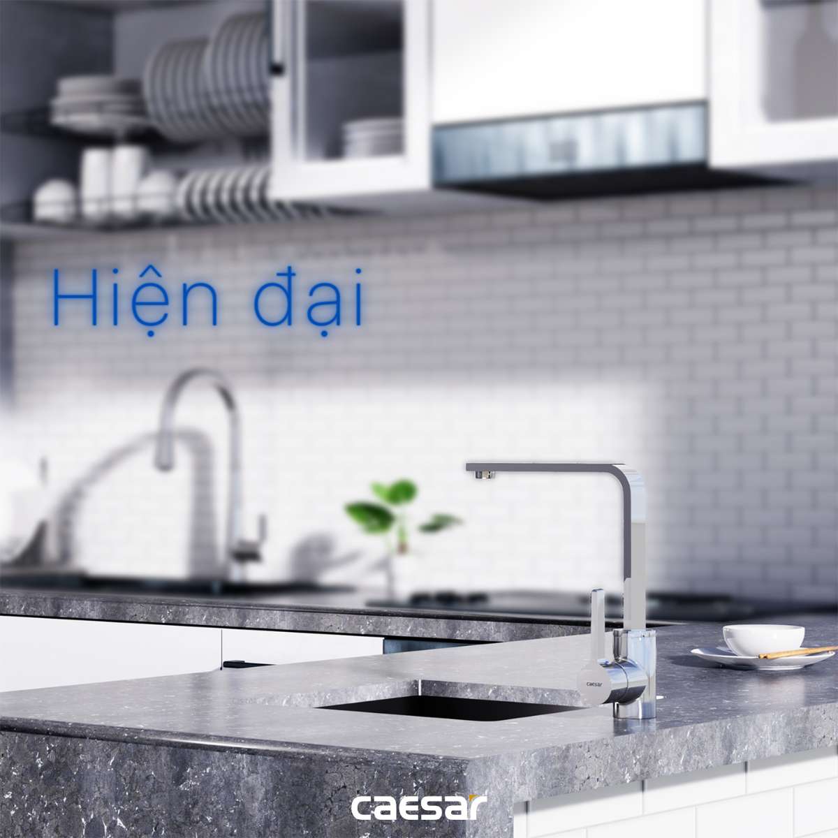 Vòi bếp nóng lạnh Caesar K665C - 14