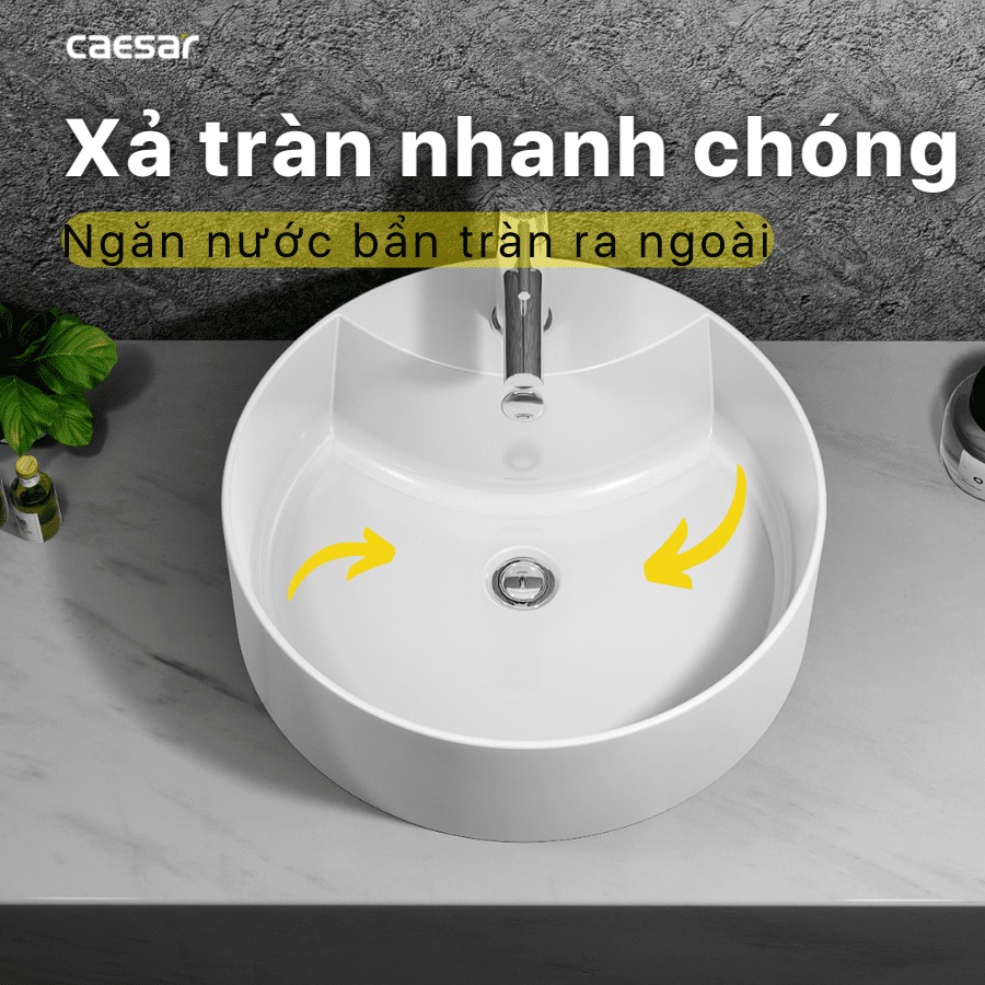 Chậu lavabo đặt bàn Caesar LF5240 - 16