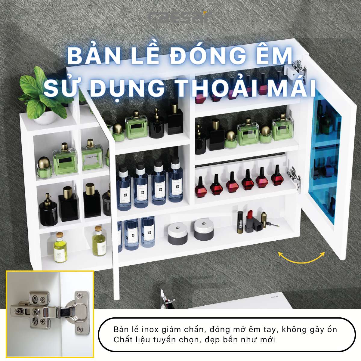 Tủ gương Caesar EM01100V - 9