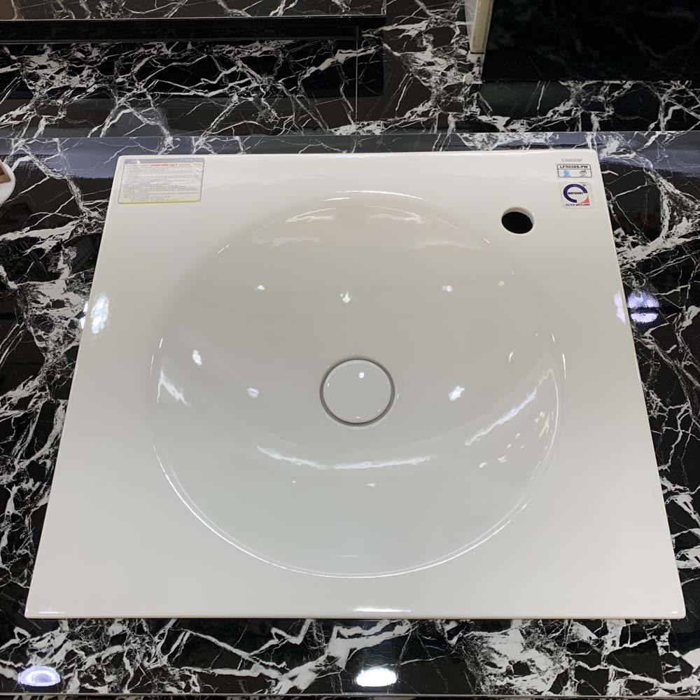 Chậu lavabo dương vành Caesar LF5038 - 3