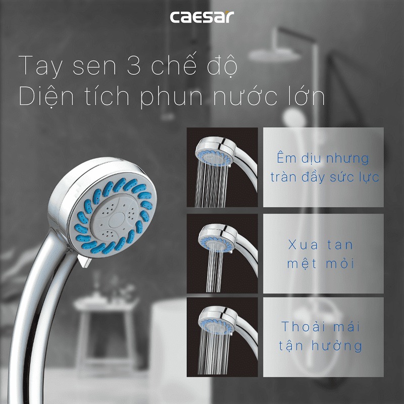 Bộ sen tắm cây nóng lạnh Caesar S488C - 11