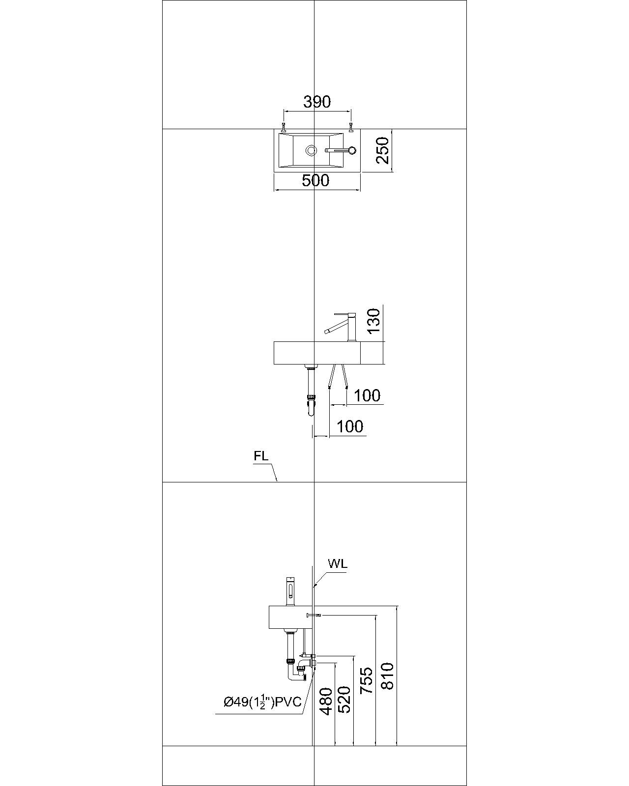 Chậu lavabo đặt bàn Caesar LF5239S - 13