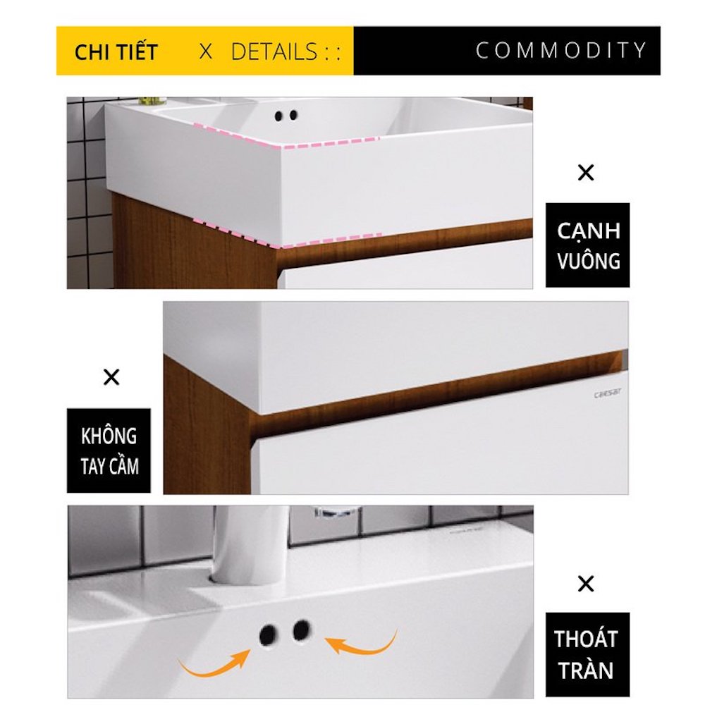 Tủ lavabo Caesar EH05263AWV - 12