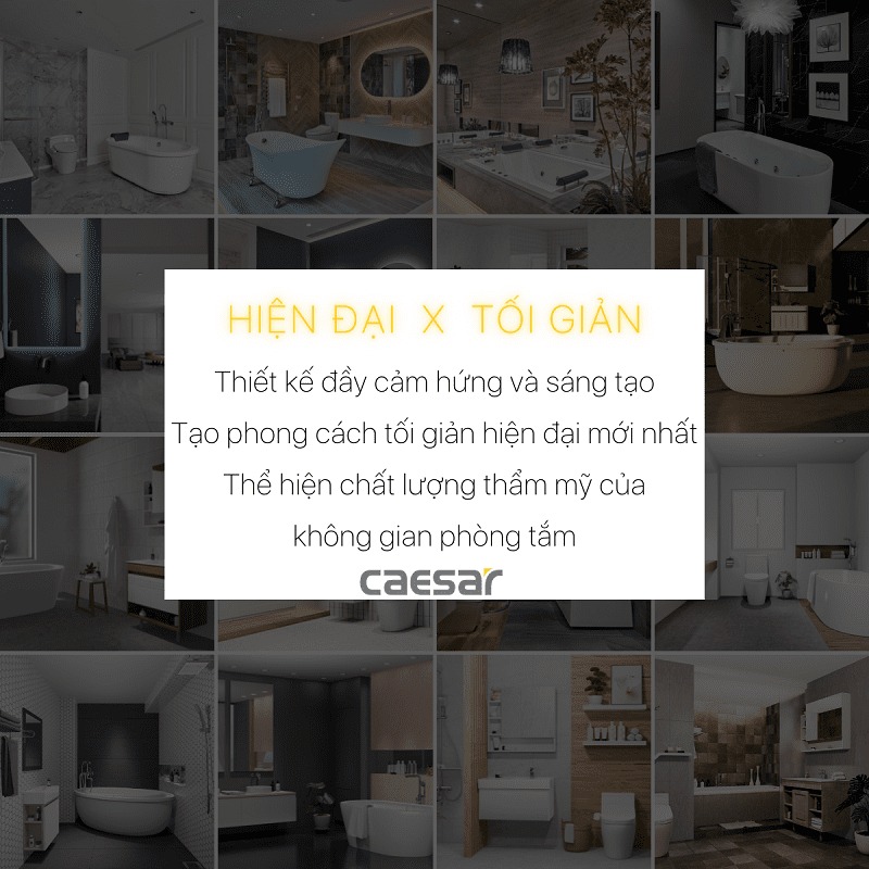 Bộ xả nắp sứ Caesar BF404H - 3