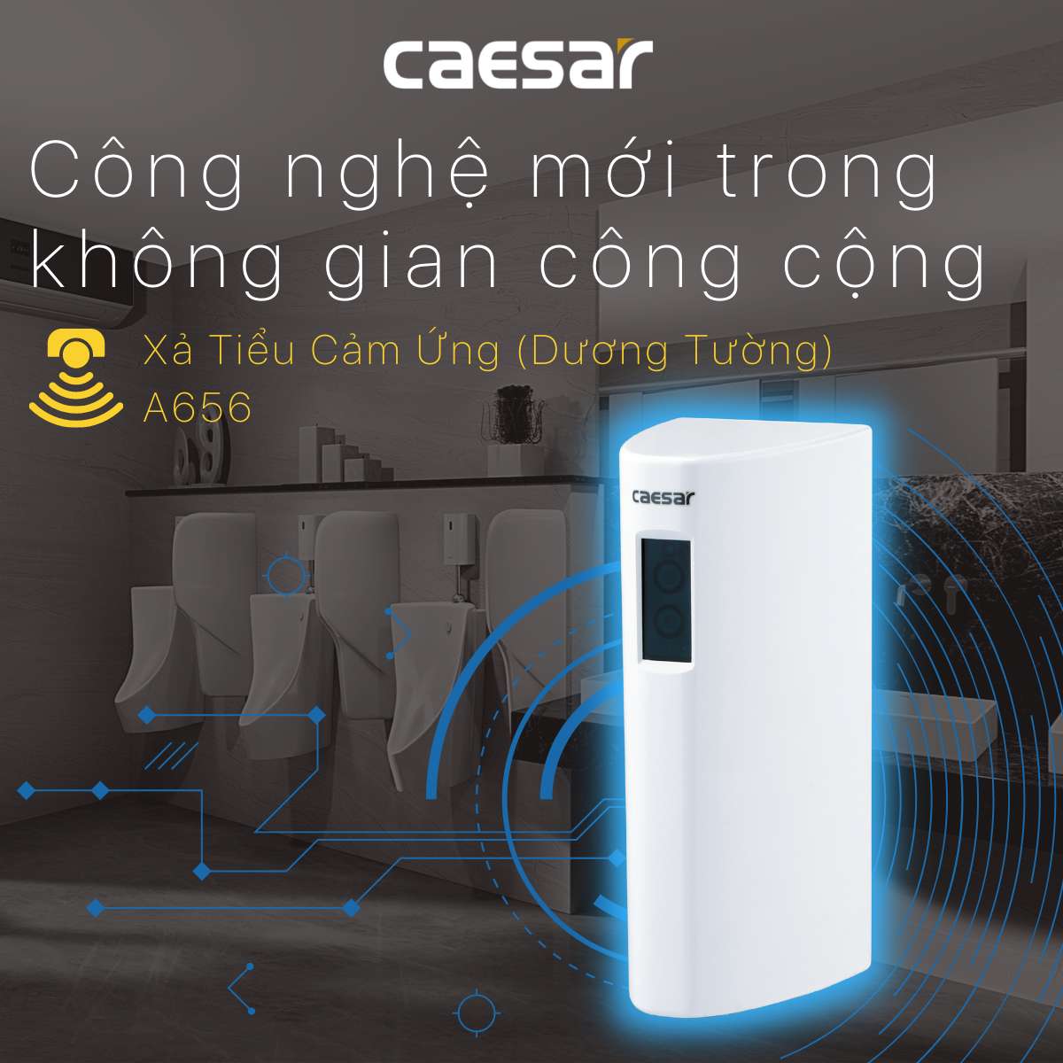 Van tiểu cảm ứng dùng điện Caesar A656 - 2