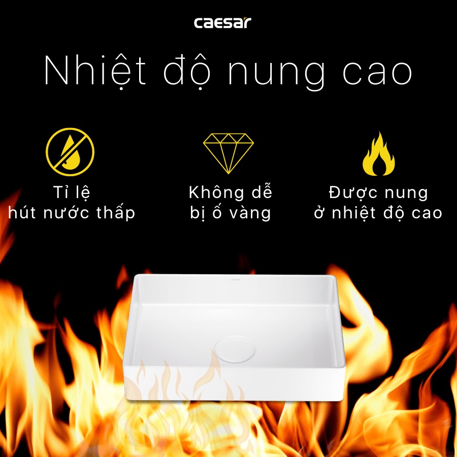 Chậu lavabo đặt bàn Caesar LF5254 - 22
