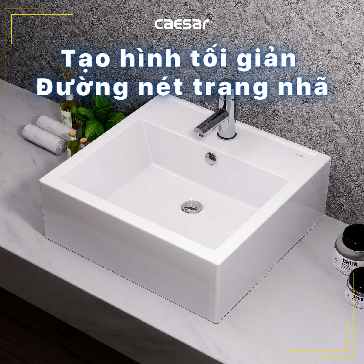 Chậu lavabo đặt bàn Caesar LF5236 - 12