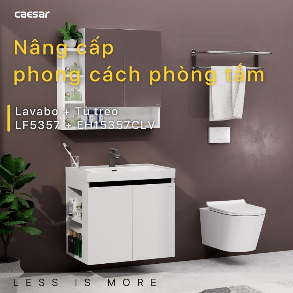 Bộ tủ lavabo Caesar LF5357+EH15357CLV - 3