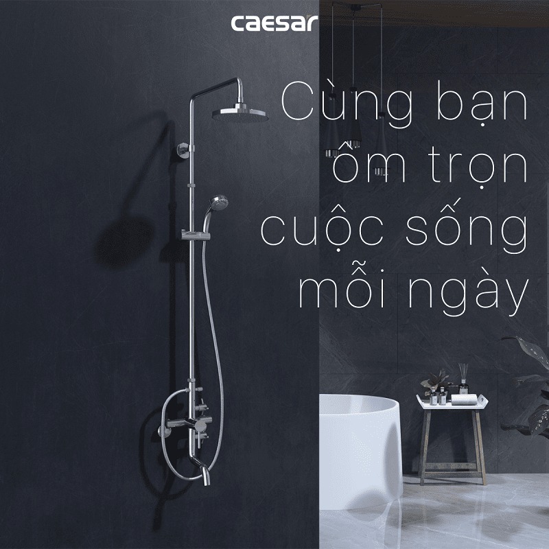 Bộ sen tắm cây nóng lạnh Caesar S488C - 10