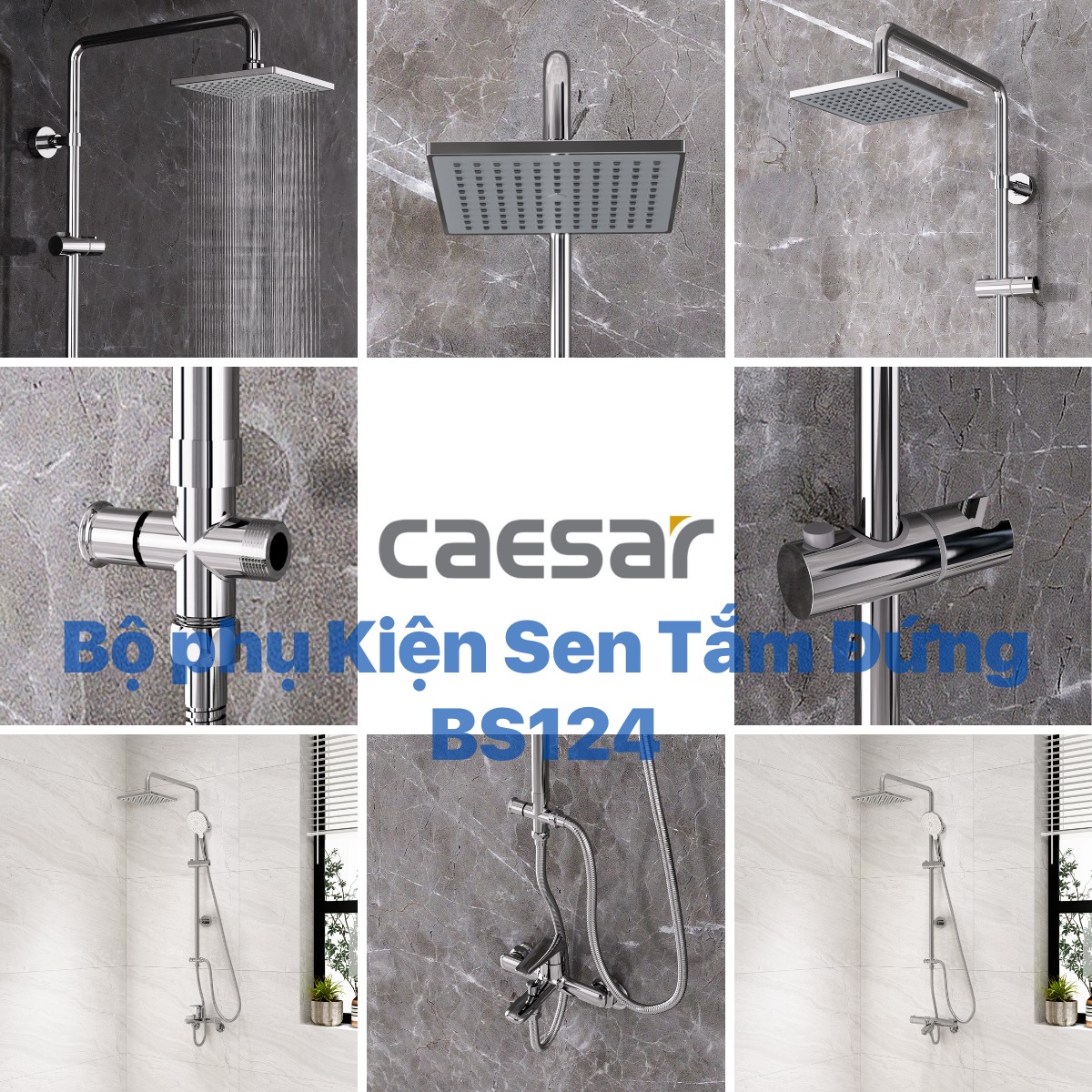 Sen cây tắm đứng Caesar BS124 - 14