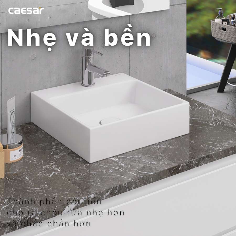Chậu lavabo đặt bàn Caesar LF5257 - 10