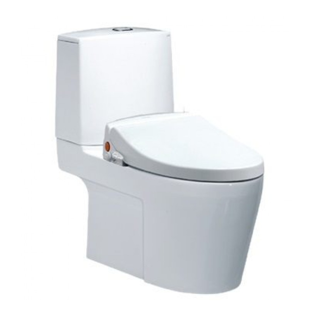 Bồn cầu 2 khối nắp rửa cơ Caesar CD1345+TAF050