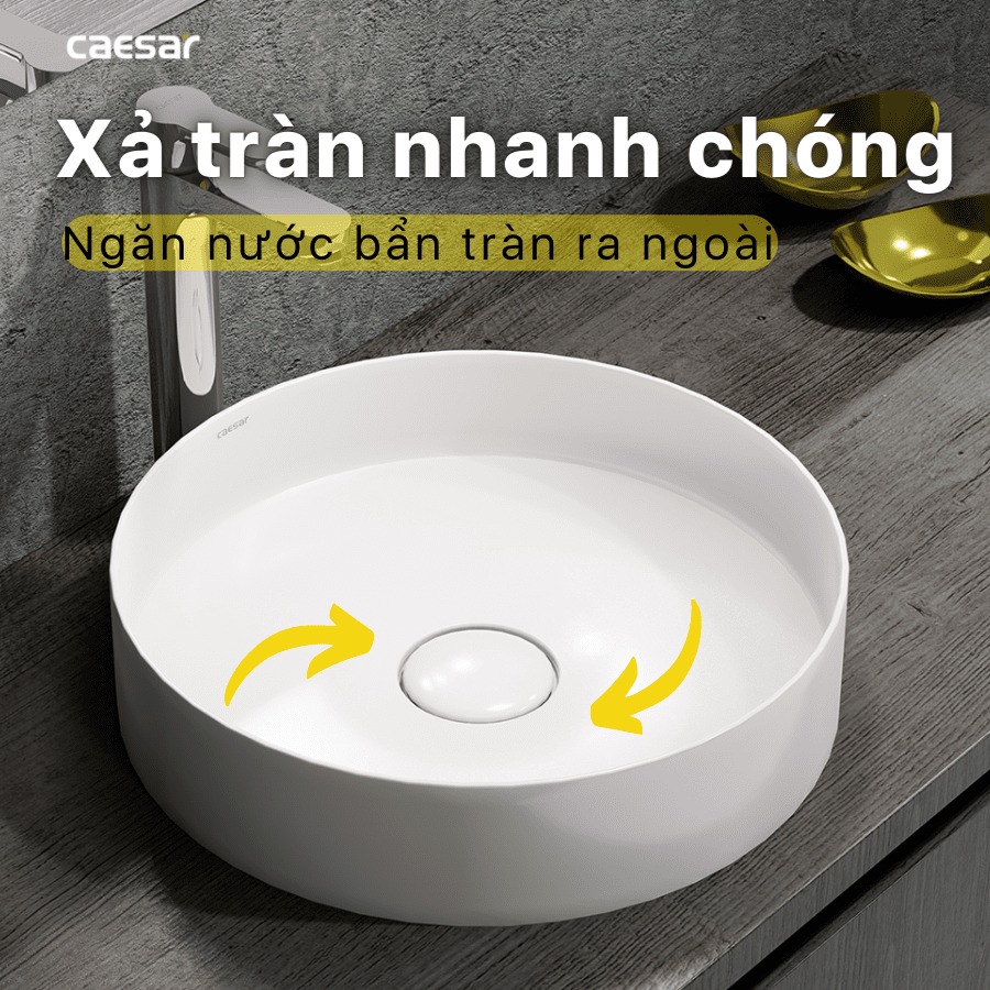 Chậu lavabo đặt bàn Caesar LF5258 - 19