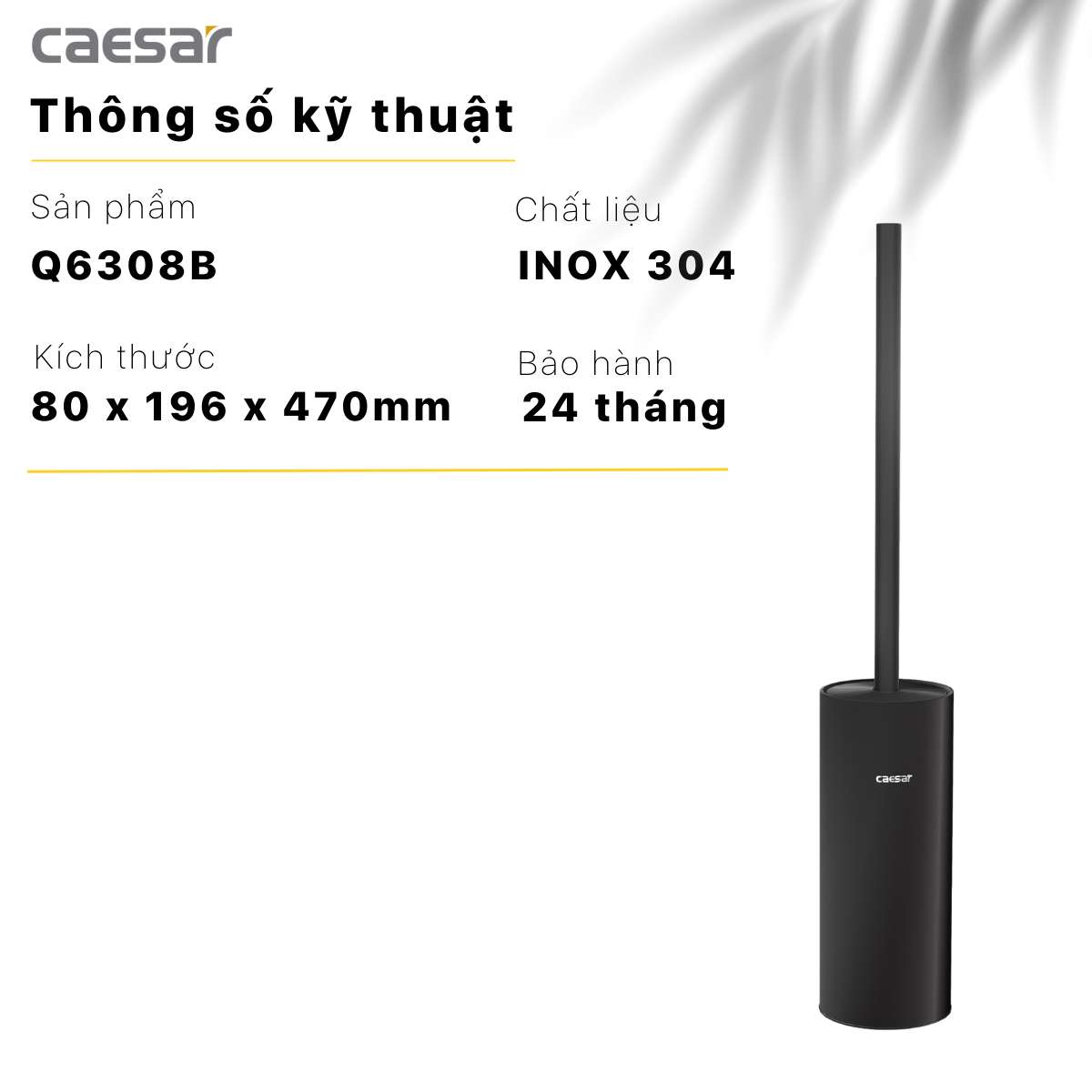 Cọ vệ sinh bồn cầu Caesar Q6308B - 14