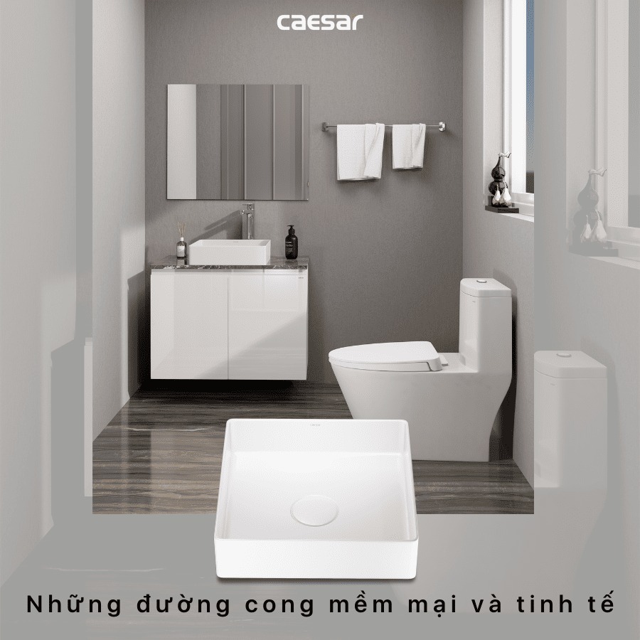 Chậu lavabo đặt bàn Caesar LF5252 - 6