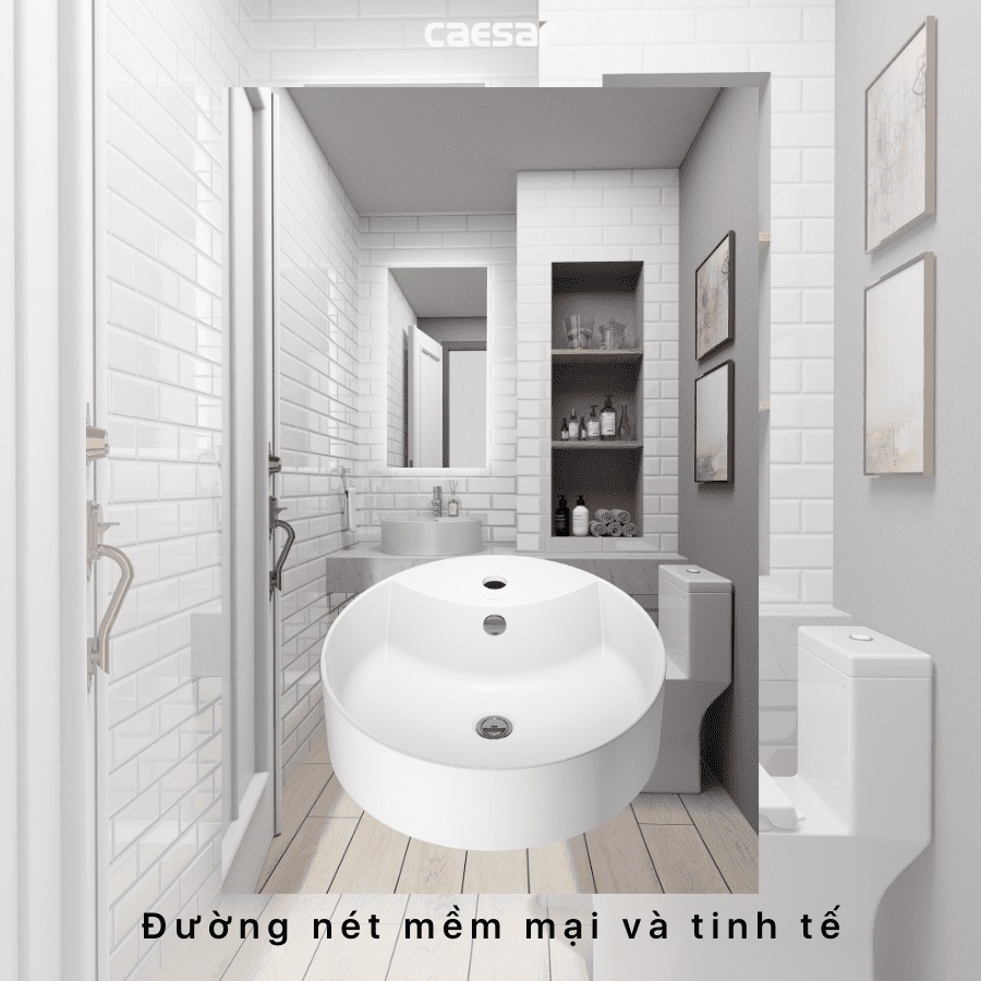 Chậu lavabo đặt bàn Caesar LF5240 - 11