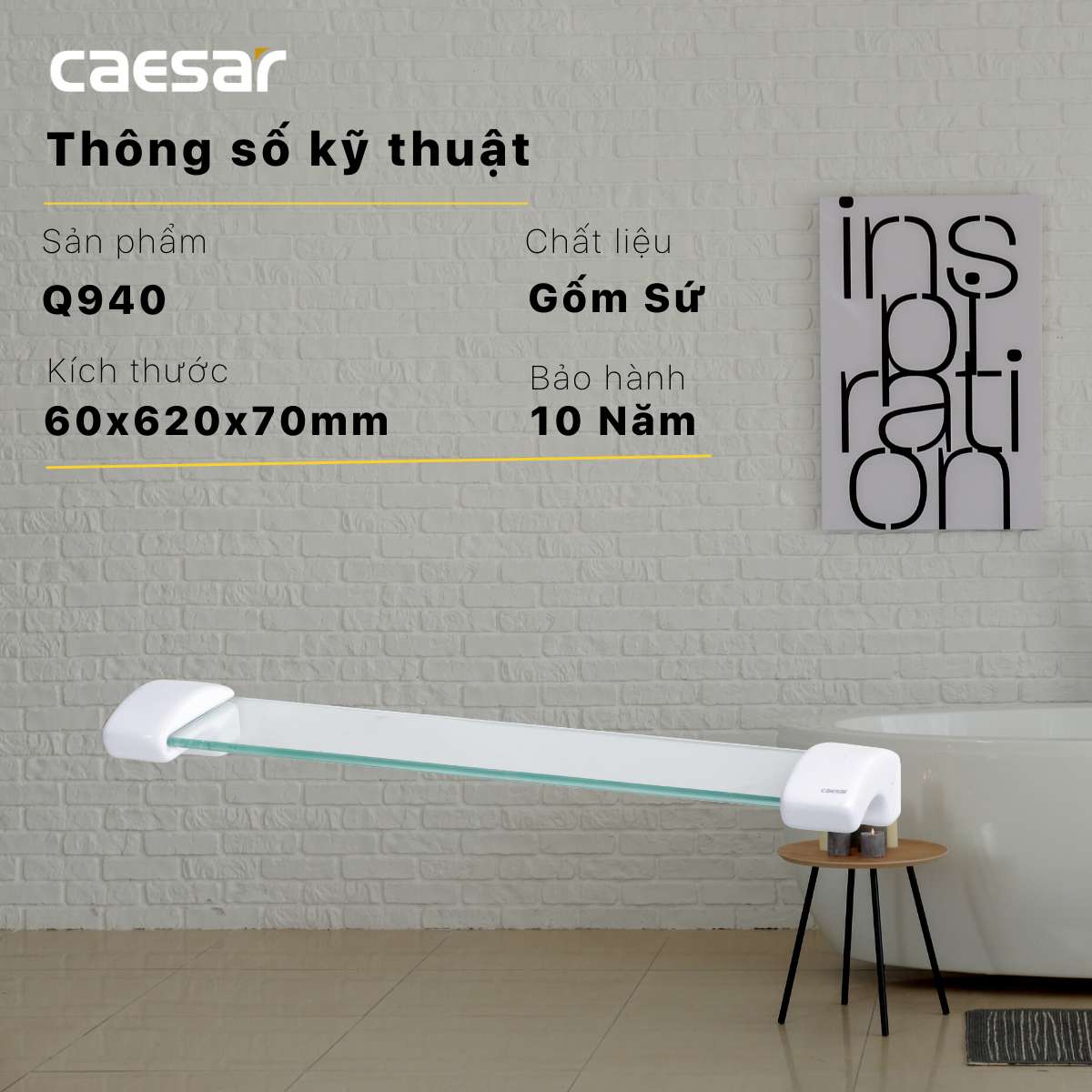 Kệ gương Caesar Q940 - 18