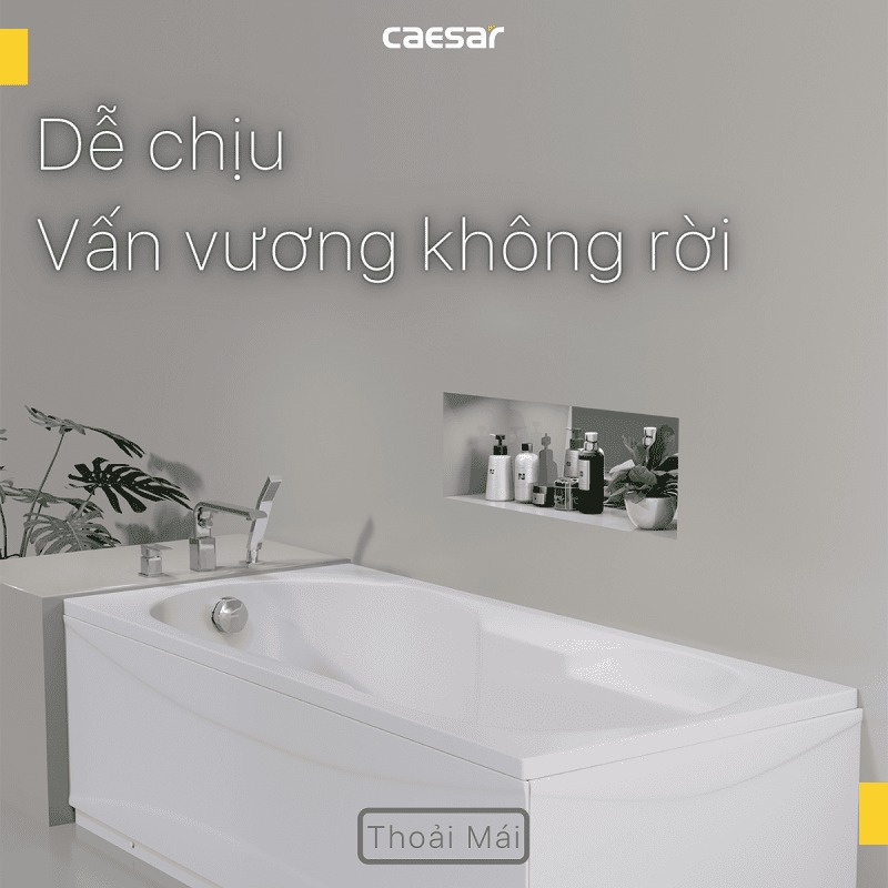 Bồn tắm chân yếm 1m7 Caesar AT0370L(R) - 6