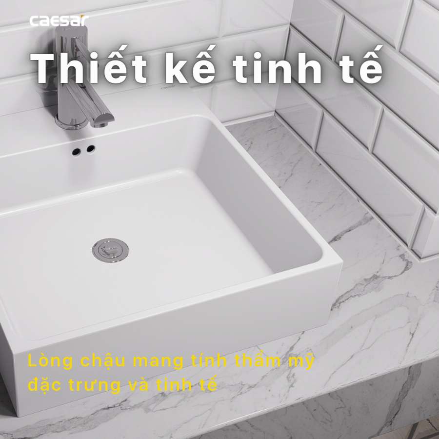 Chậu lavabo đặt bàn Caesar LF5261 - 12