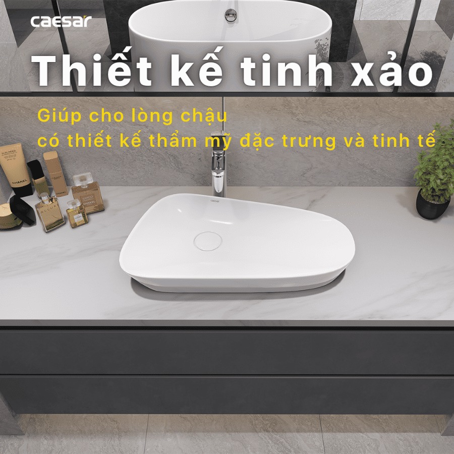 Chậu lavabo đặt bàn Caesar LF5260 - 16