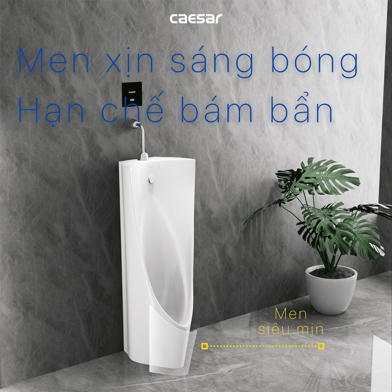 Bồn tiểu đứng thoát xuống sàn Caesar U0239 - 7