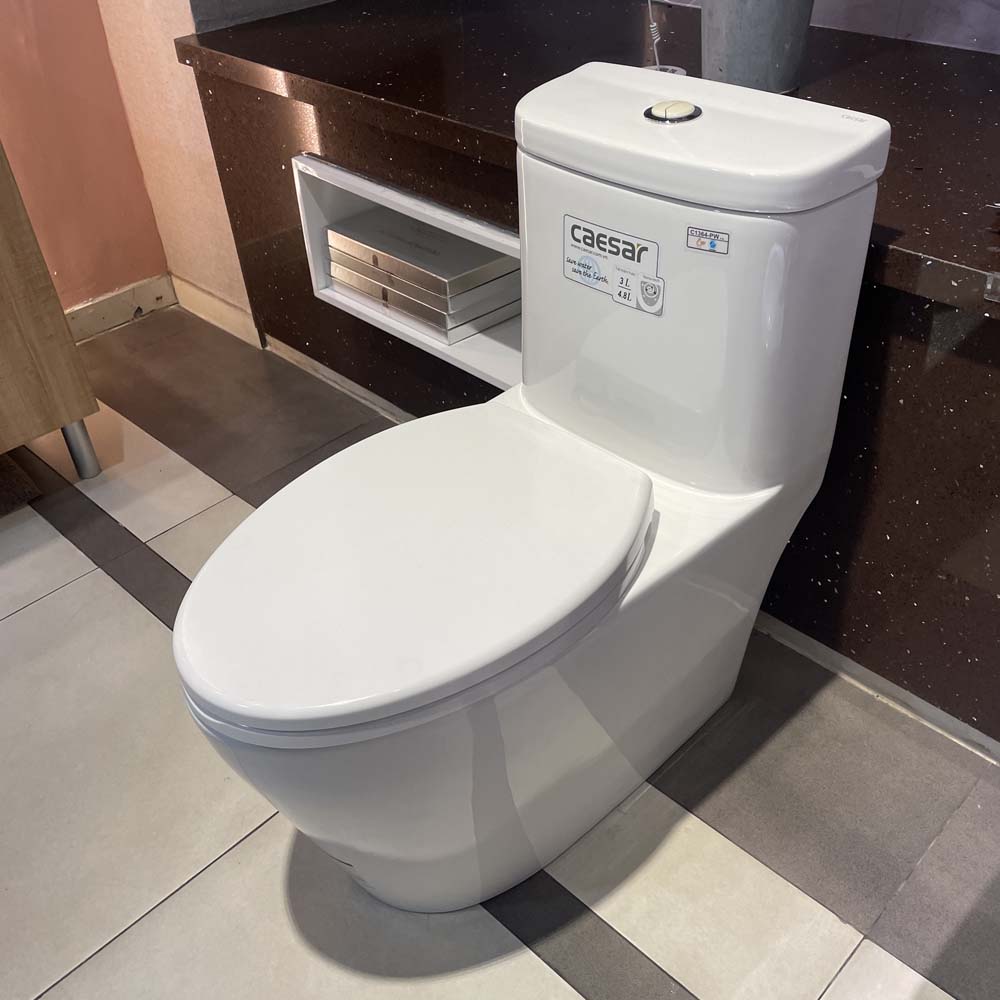 Bồn cầu 1 khối Caesar C1364 (CD1364) nắp đóng êm - 6