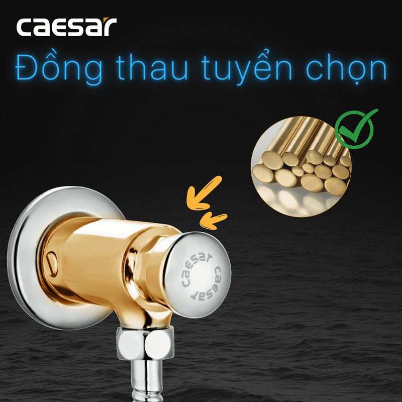 Van xả cơ bồn tiểu nam Caesar BF410 - 12