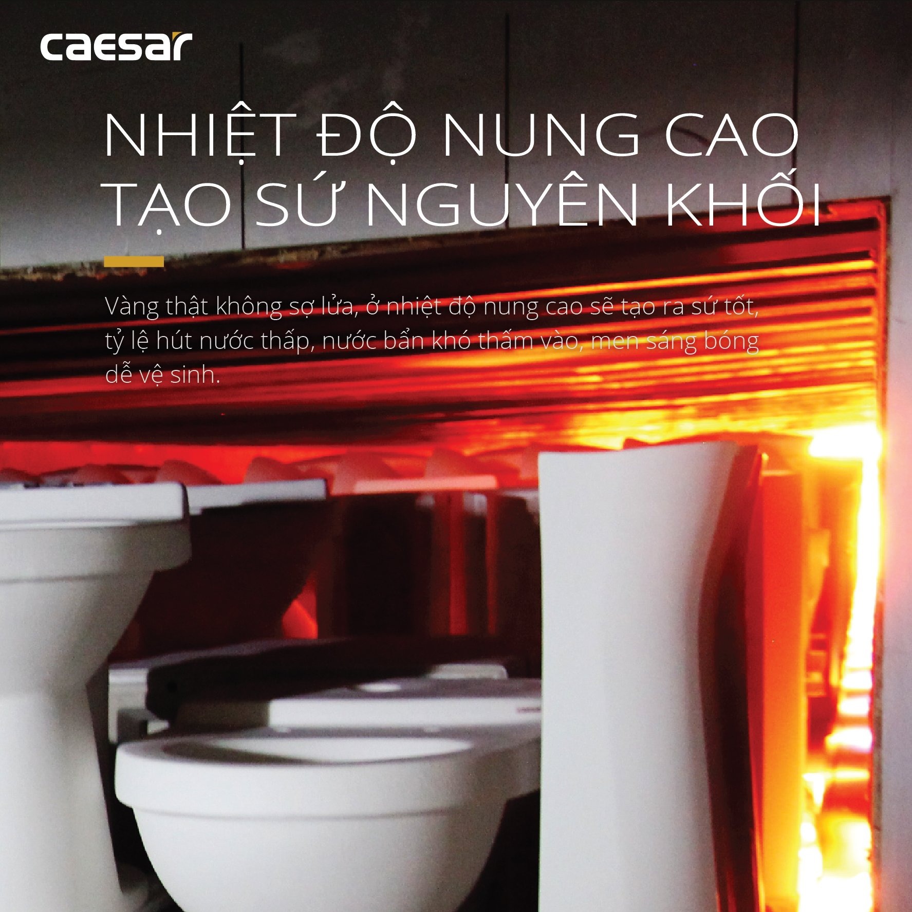 Bồn cầu 2 khối Caesar CD1320 nắp đóng êm - 11