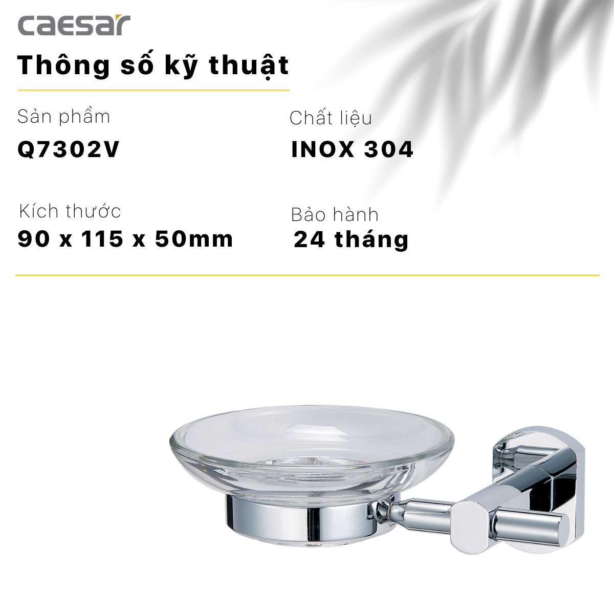 Giá để đĩa xà phòng Caesar Q7302V - 10