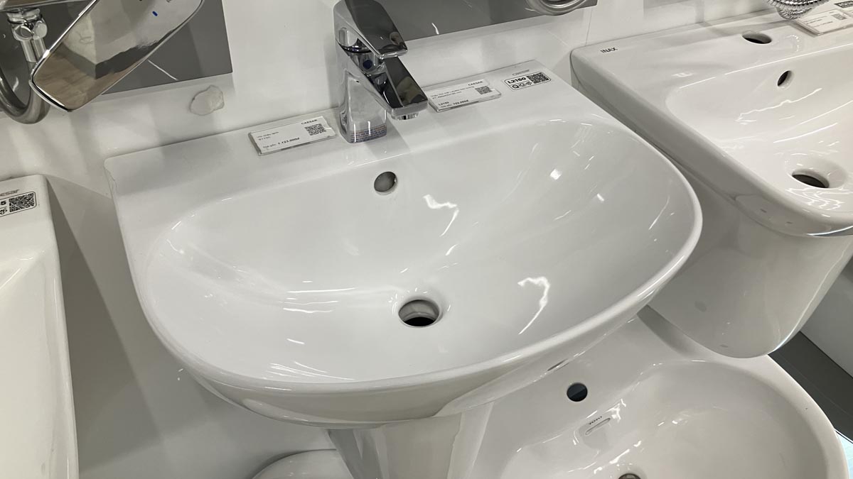 Chậu rửa lavabo treo tường Caesar L2150 (L2150S) - 3