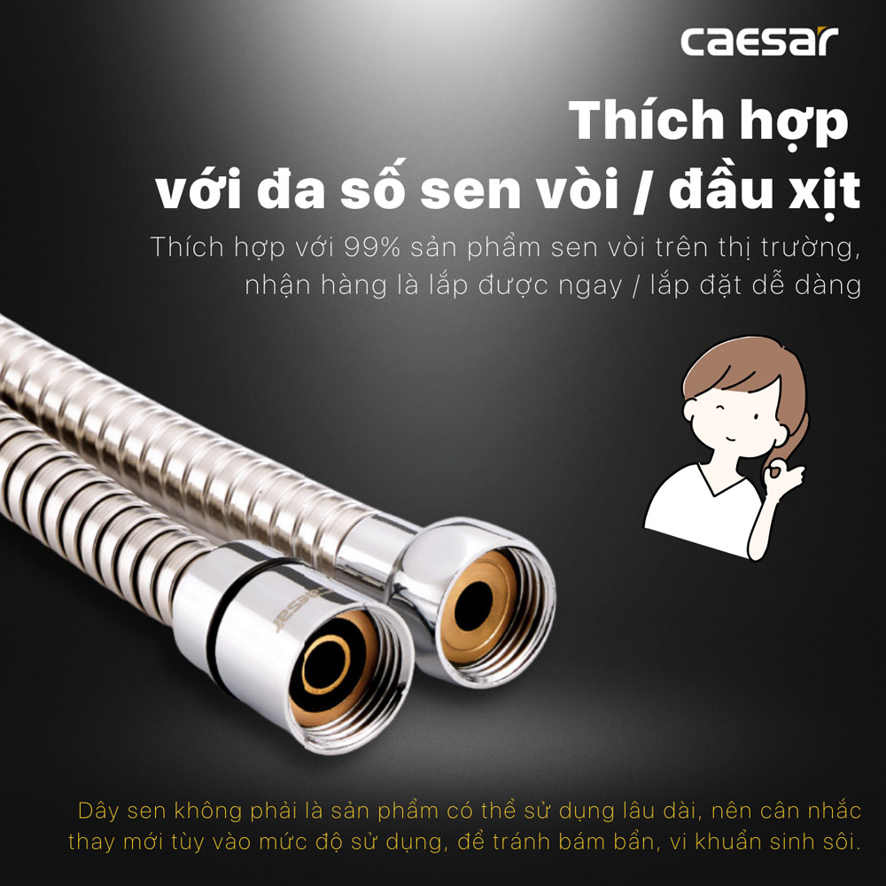 Dây xịt vệ sinh 1m2 Caesar BF431V120 - 7