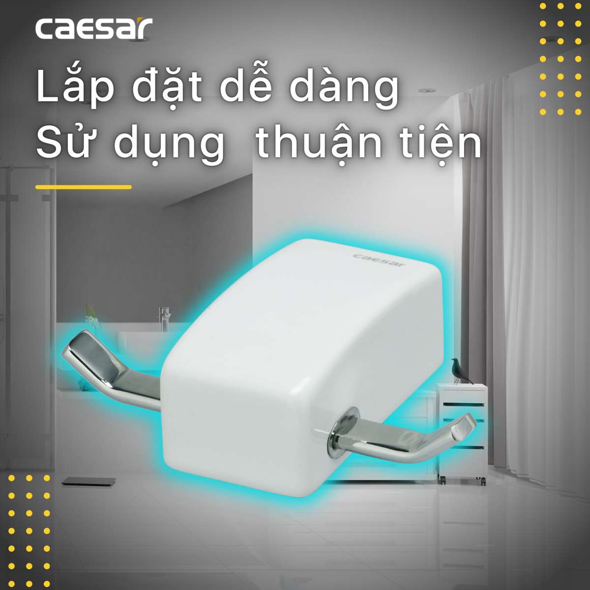 Móc áo đôi Caesar Q997 - 9