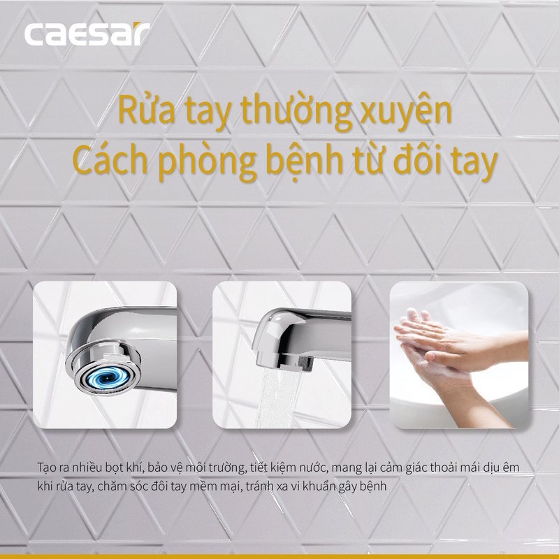 Vòi chậu lavabo lạnh Caesar B111C - 4