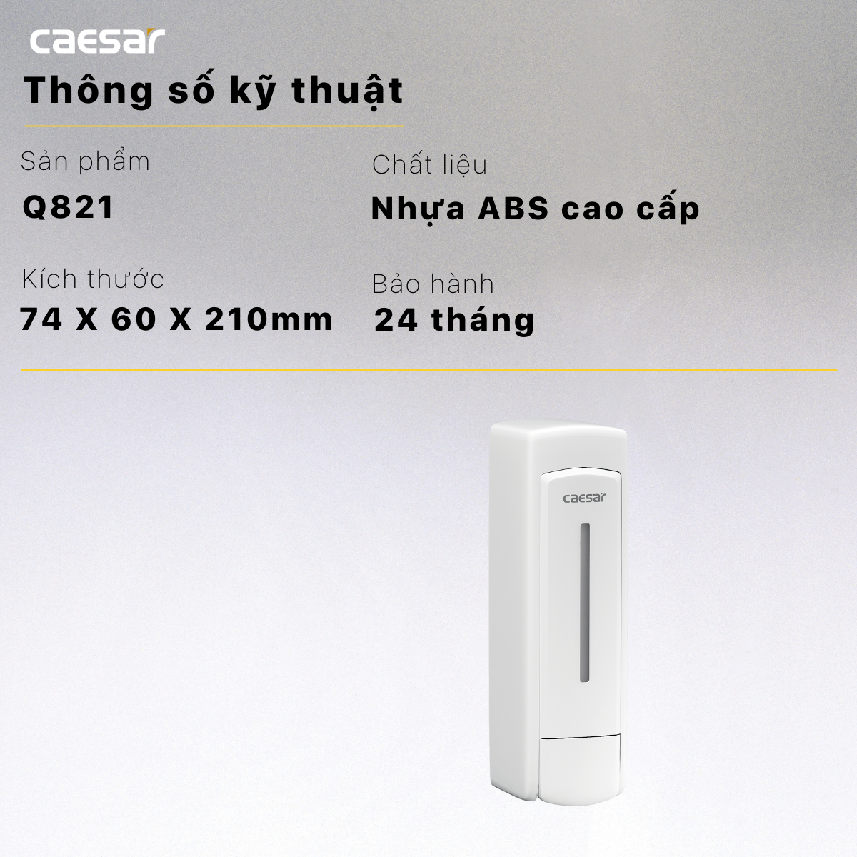 Hộp xà phòng đơn Caesar Q821 - 9