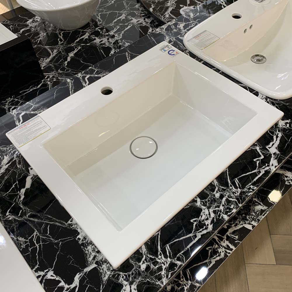 Chậu lavabo dương vành Caesar LF5017 - 2