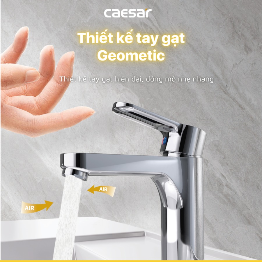 Vòi chậu lavabo nóng lạnh Caesar B570CU - 13
