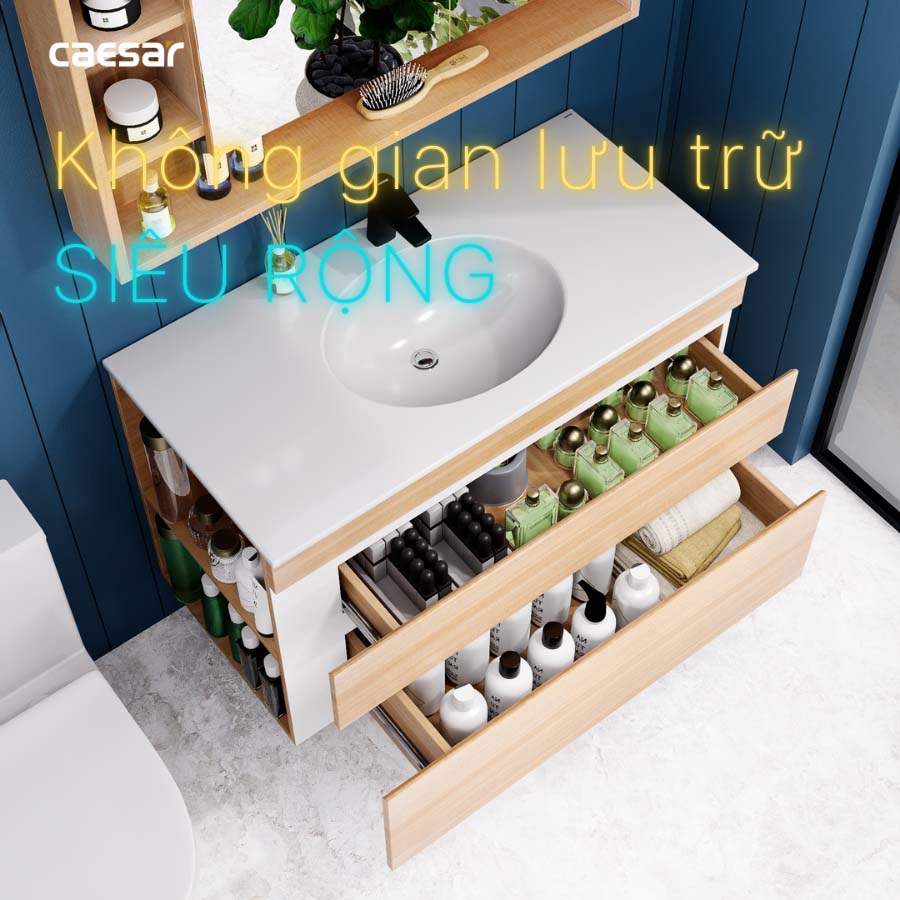 Tủ lavabo Caesar EH15028DDLW7V - 12