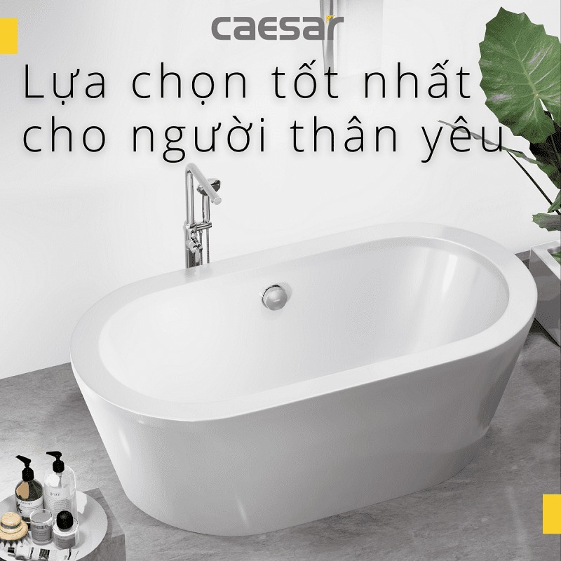Bồn tắm đặt sàn 1m7 Caesar AT6270 - 9