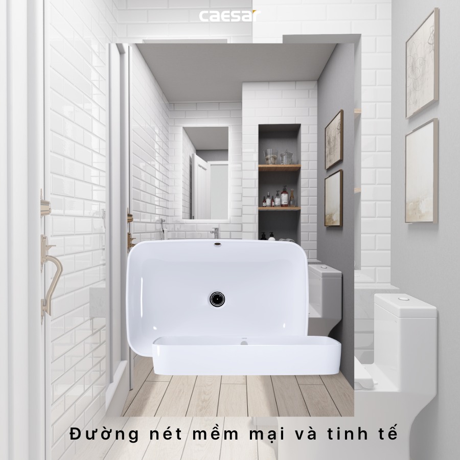 Chậu rửa lavabo đặt bàn Caesar L5262 - 16