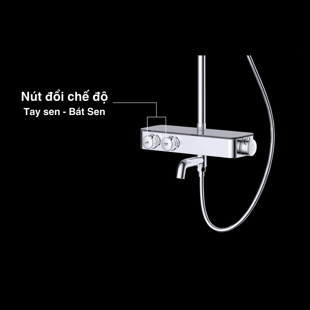 Bộ sen tắm cây nhiệt độ Caesar S788C - 3