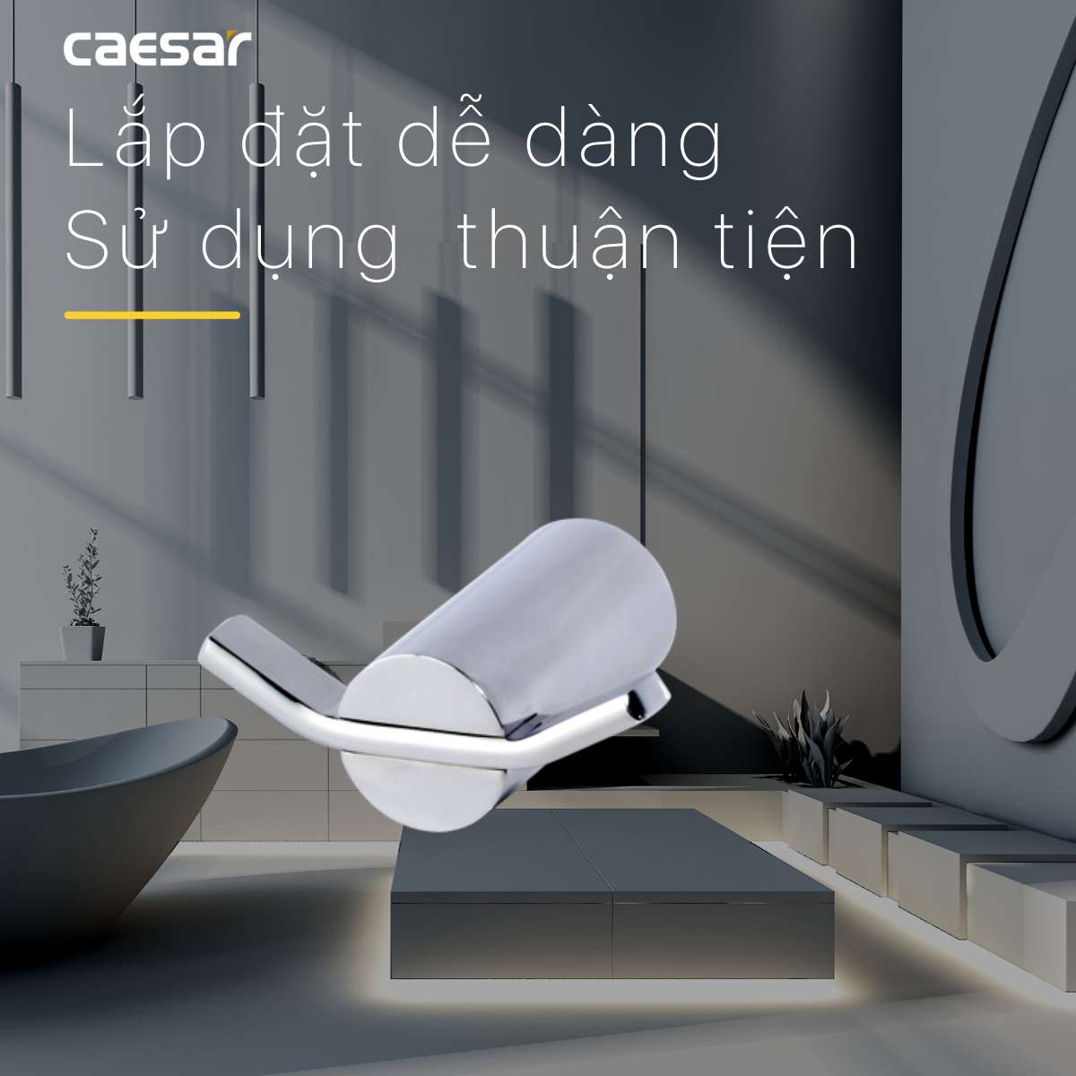 Móc áo đôi Caesar Q8307 - 12