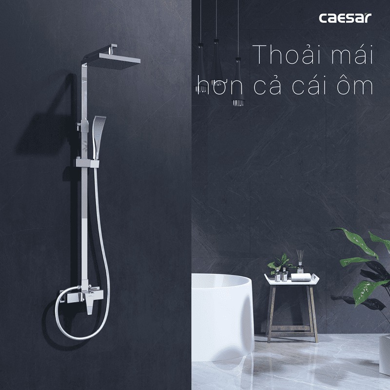 Bộ sen tắm cây nóng lạnh Caesar S648C - 7