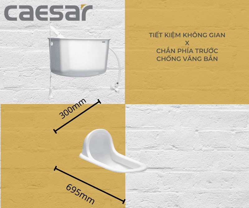 Bồn cầu xí xổm Caesar CS1230 - 5