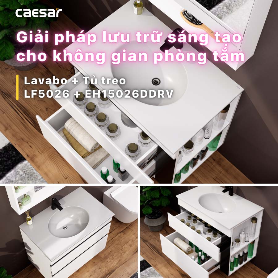 Tủ lavabo Caesar EH15026DDRV - 10