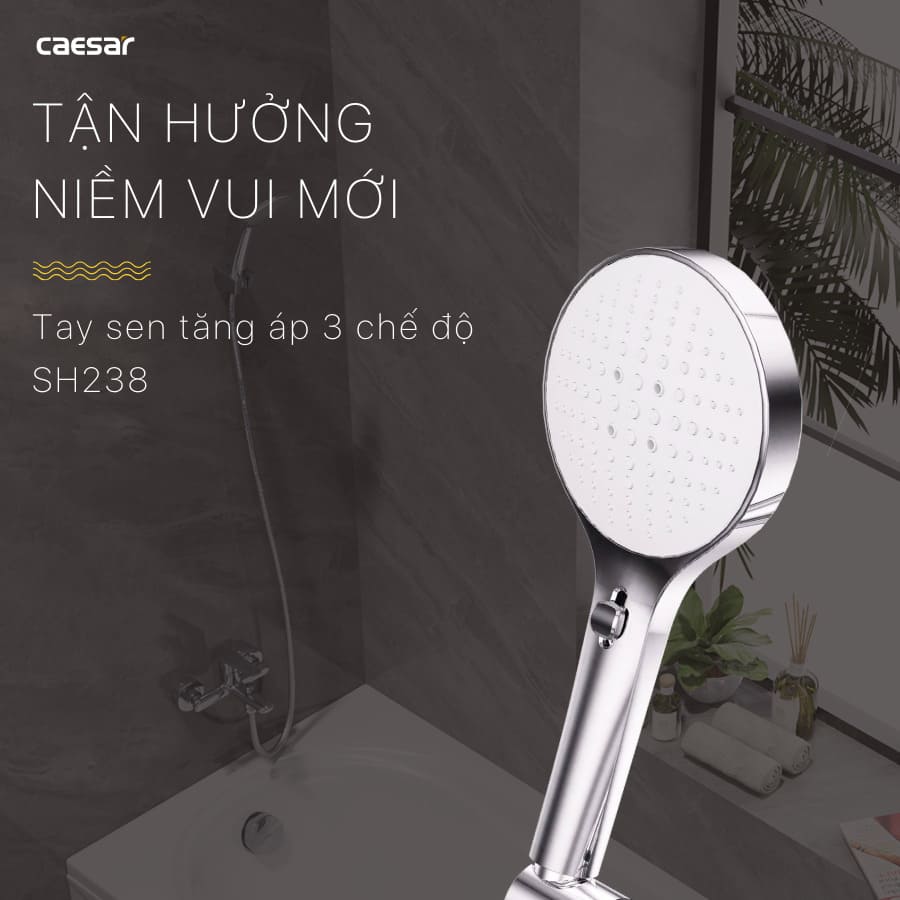 Tay sen tắm 3 chế độ Caesar SH238 - 3