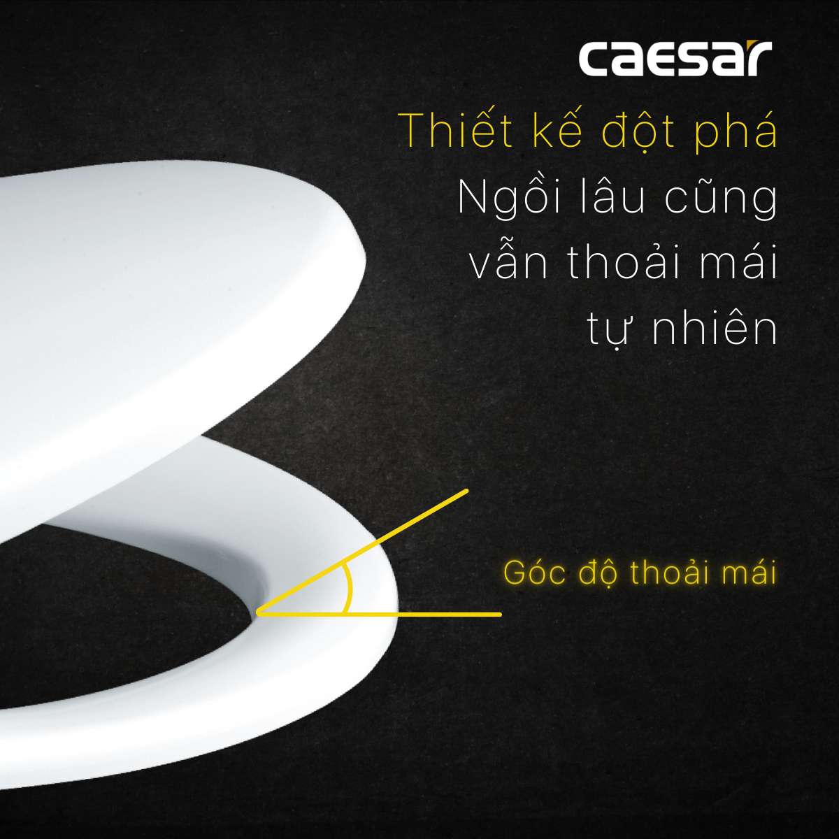 Nắp bồn cầu đóng êm Caesar M232 - 15