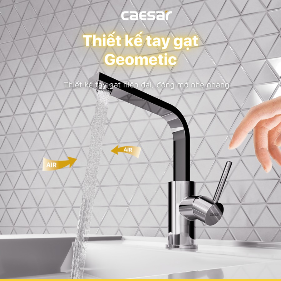 Vòi chậu lavabo nóng lạnh Caesar B750CU - 11